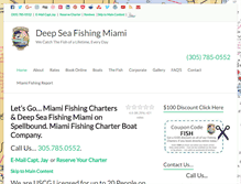 Tablet Screenshot of deepseafishingmiami.com